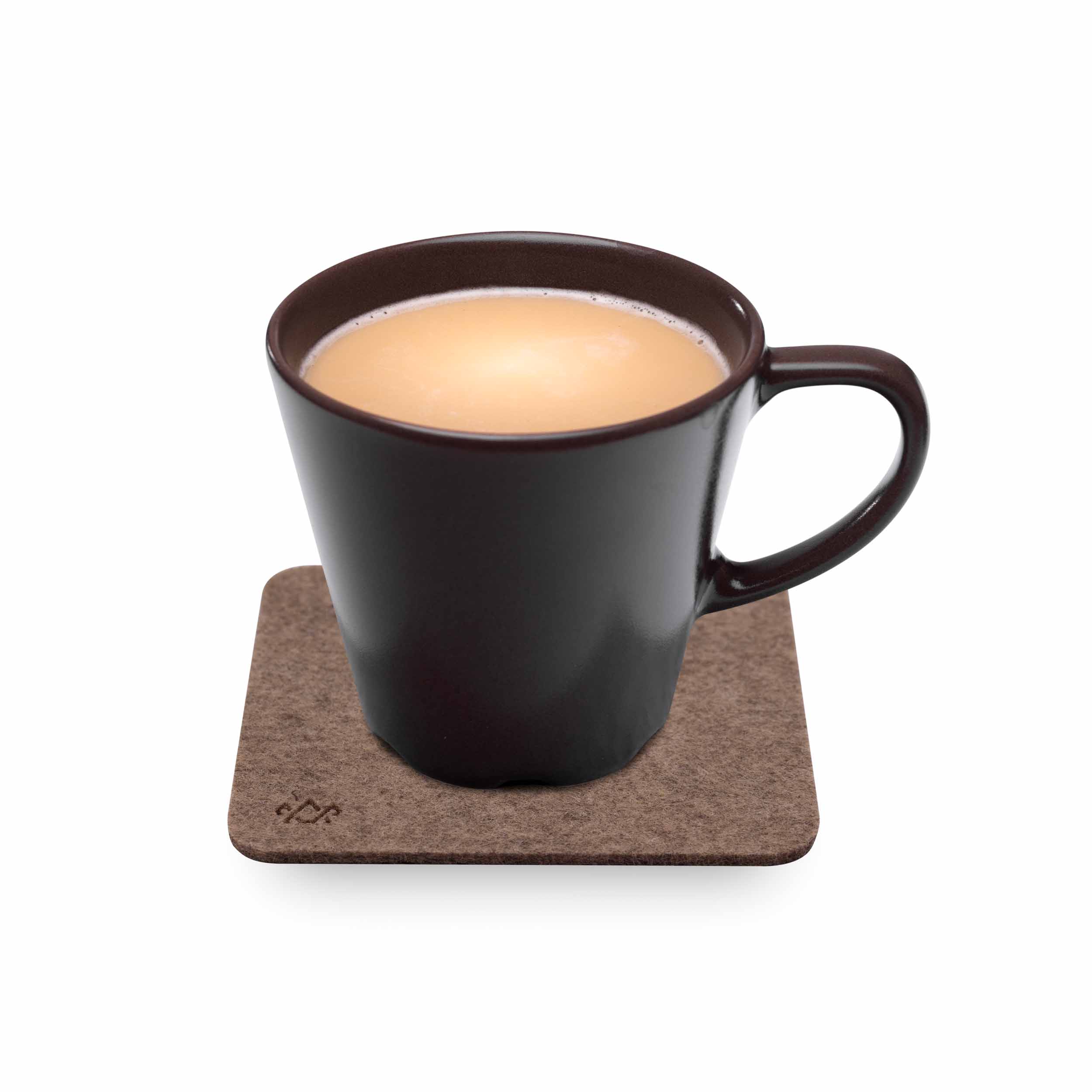 Minardino Milanese Caramel Woolfelt With Cup Minardino Milanese Caramel Woolfelt With Cup