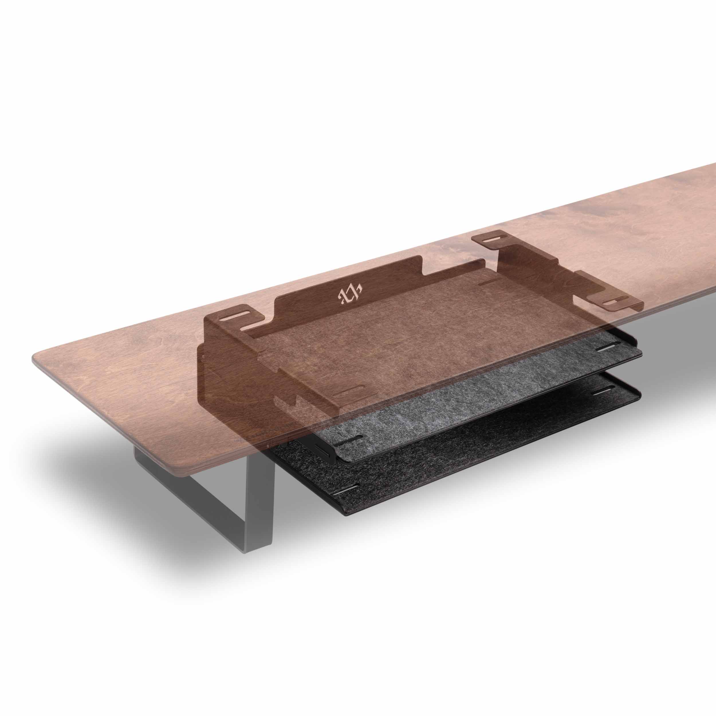 Minardno Madison Plus Tray Mediom For Gensis Chocolate Monitor Stand Minardno Madison Plus Tray Mediom For Gensis Chocolate Monitor Stand